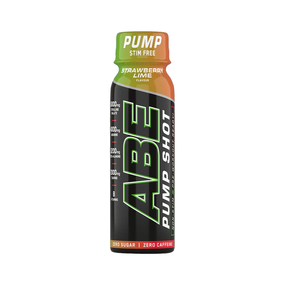 Applied Nutrition ABE Pump Pre-Workout Shots Stim Free Erdbeere-Limette 60 ml – trinkfertiger Booster ohne Koffein