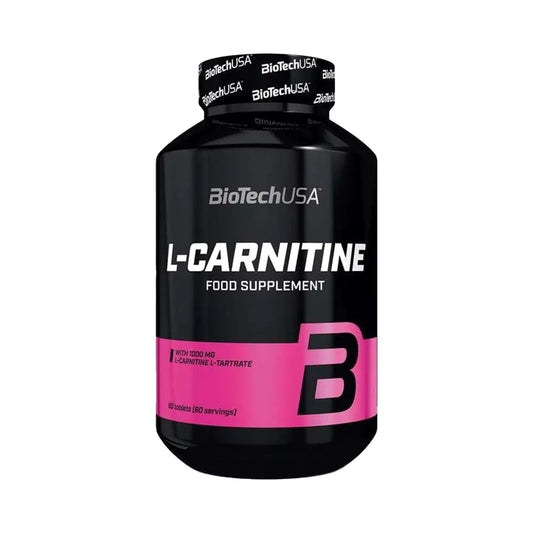 BioTechUSA L-Carnitine L-Tartrate 1000 mg 60 Tabletten – L-Carnitin Tabletten als Nahrungsergänzung
