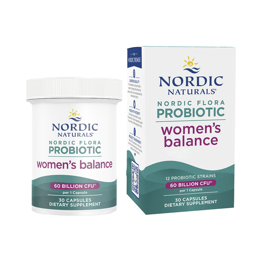 Nordic Naturals Flora Probiotic Women – 12 Stämme, 60 Mrd. KBE & FOS – 30 Kapseln