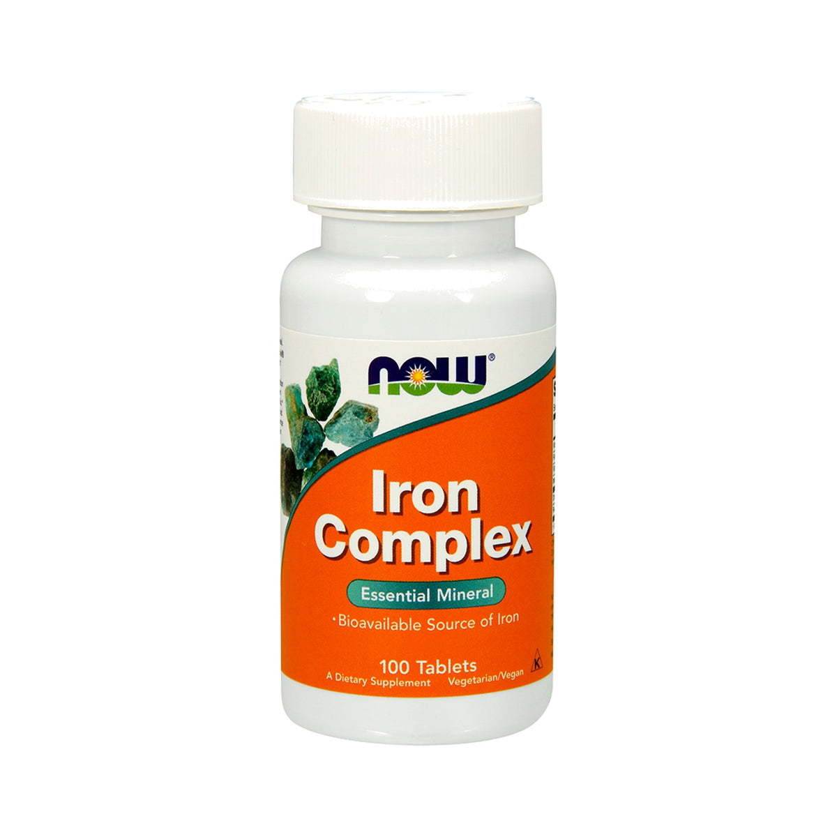 NOW Foods Iron Complex Vegetarian – 100 Tabletten (Erdbeere)