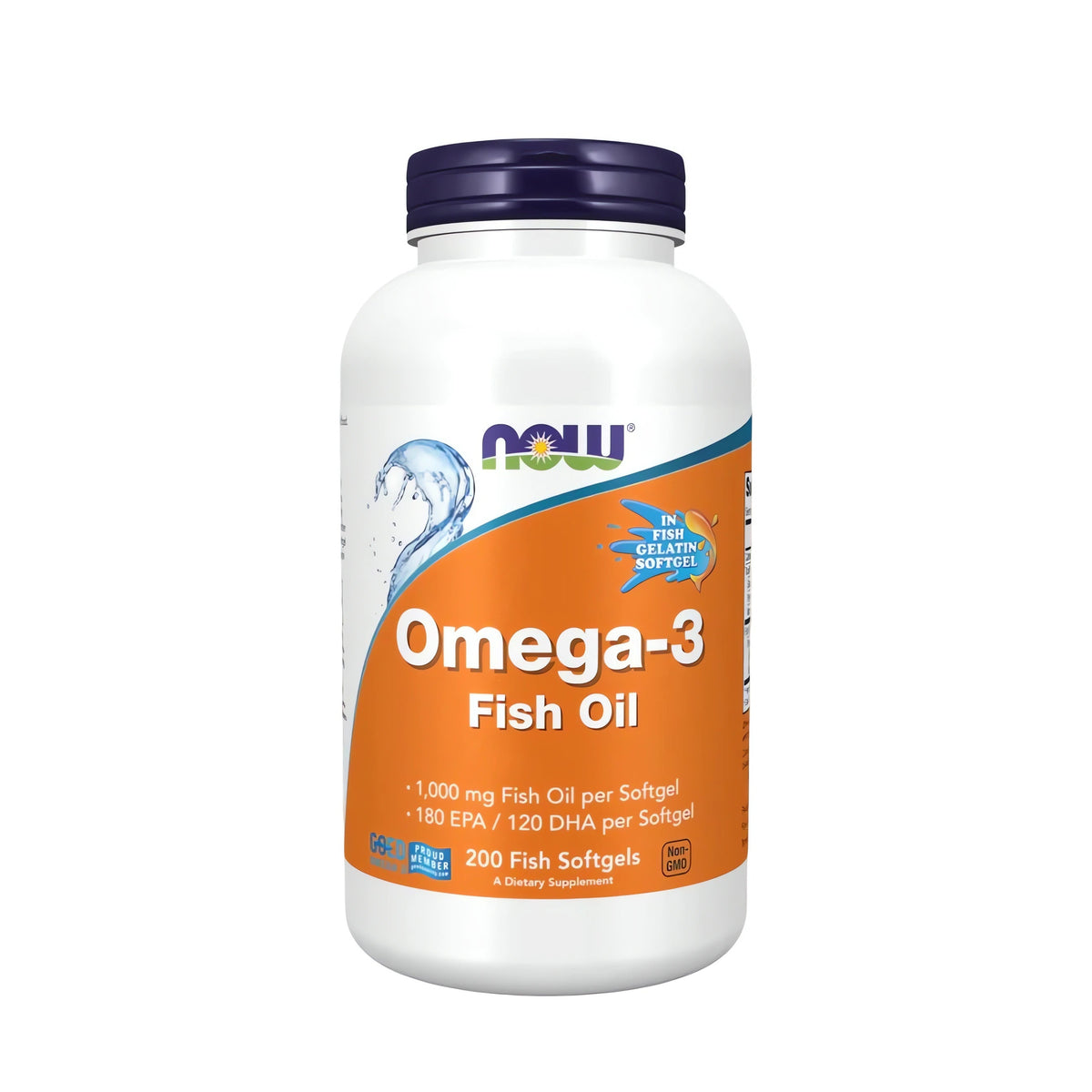 NOW Foods Omega-3 Molecularly Distilled Fish Oil 200 Softgels hochdosiertes Fischöl mit EPA und DHA Premium NahrungsergĂ€nzung fĂŒr Herz Gehirn online kaufen
