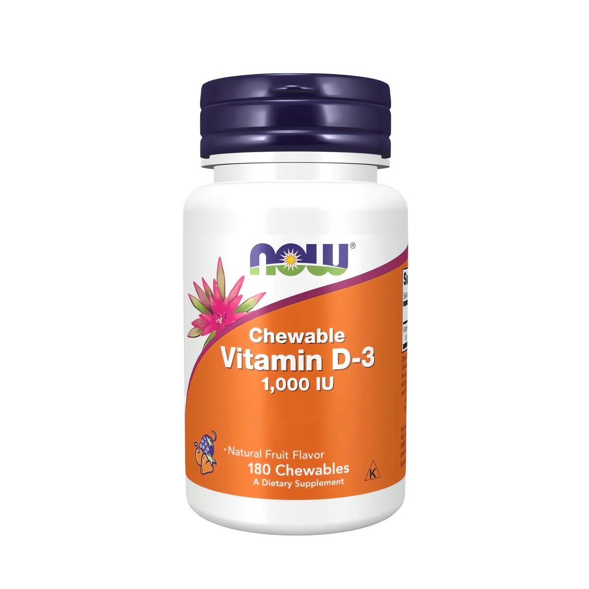 NOW Foods Vitamin D3 Lutschtabletten mit 25 ”g (1000 IE) Cholecalciferol â Premium Vitamin D3 NahrungsergĂ€nzung mit Fruchtgeschmack fĂŒr die tĂ€gliche Vitaminversorgung, jetzt online kaufen