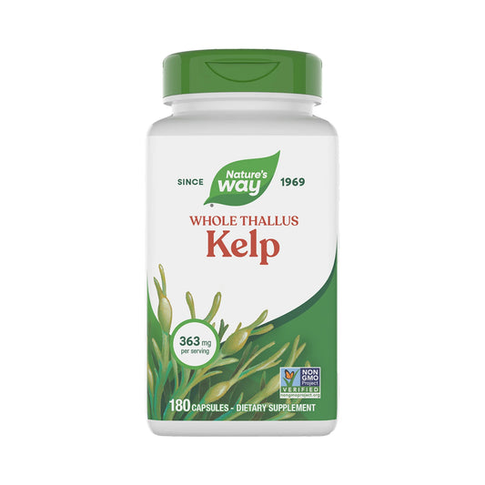 Nature's Way Kelp – Jod aus Kelp, 290 µg – 100 oder 180 Kapseln