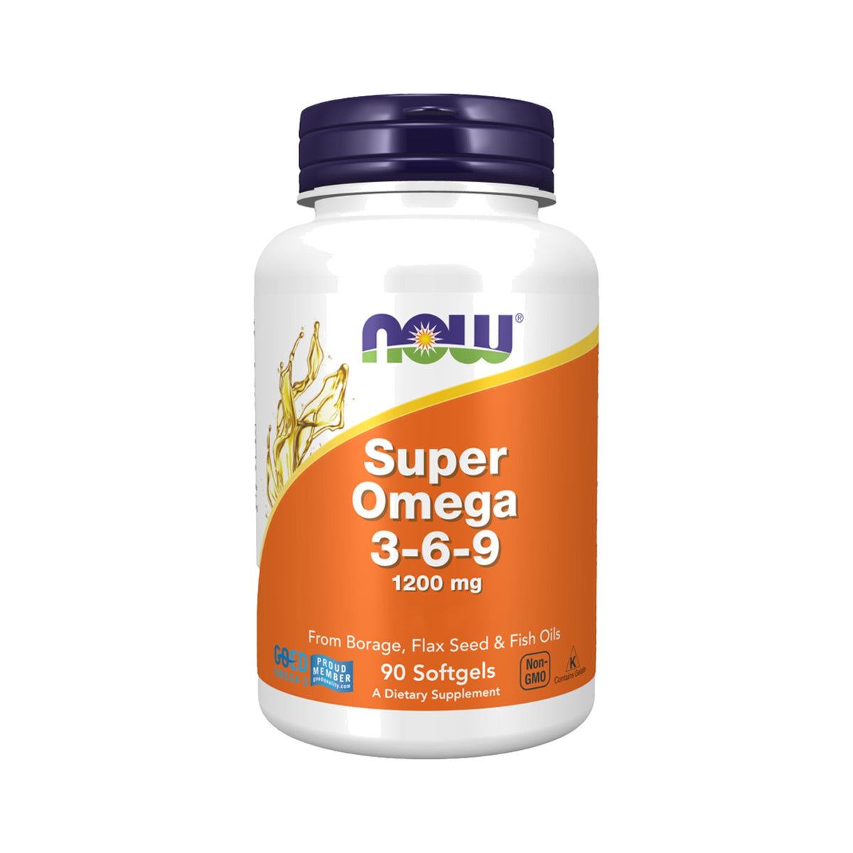 NOW Foods Super Omega 3-6-9 1200 mg – Fisch- & Pflanzenöl-Blend