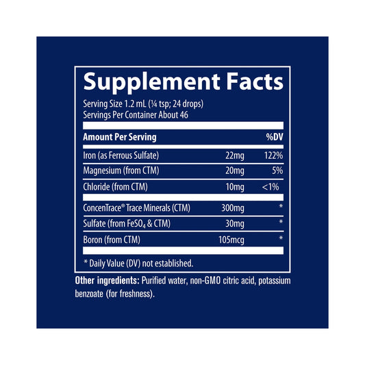 Trace Minerals Liquid Ionic Iron – 56 ml