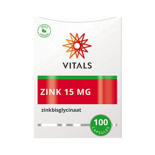 Vitals Zink 15 mg (TRAACS®) – 100 Kapseln