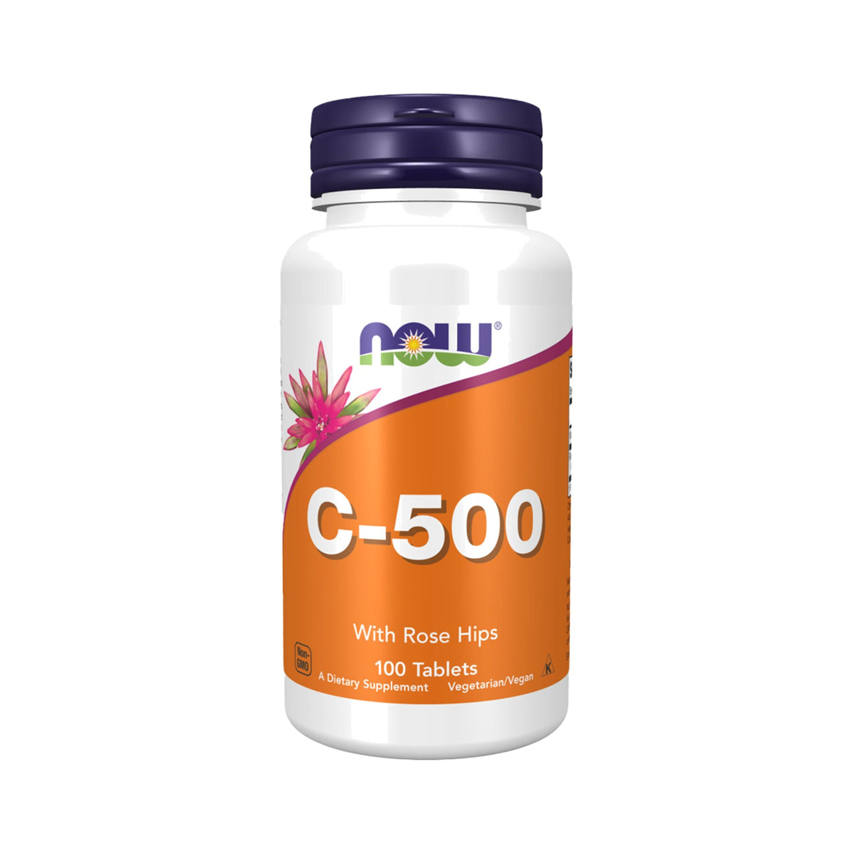 NOW Foods Vitamin C-500 Tabletten mit Hagebutte