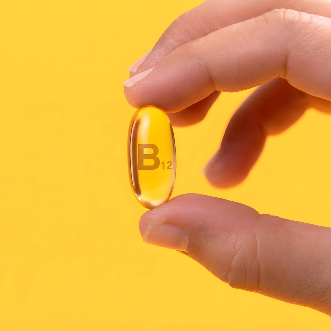 Vitamin B12 Nahrungsergänzung, B12 Supplement und Vitamin B12 Kapseln mit Methylcobalamin für Energie, Nervensystem und Blutbildung