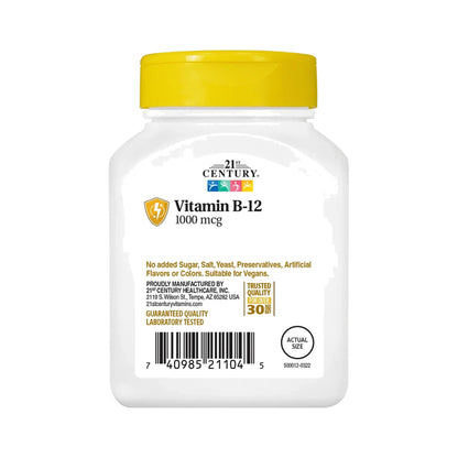 21st Century Vitamin B-12 1000 mcg – 110 Tabletten
