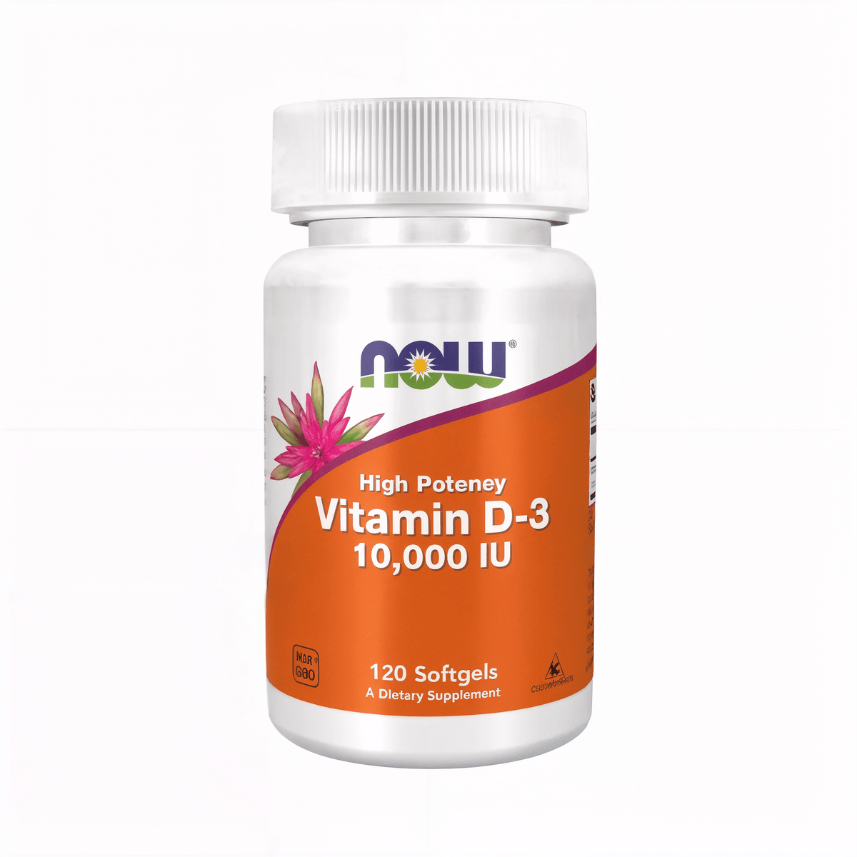 NOW Foods Vitamin D3 10.000 IE Softgels mit hochwertiger Formel für die tägliche Versorgung mit Vitamin D3.