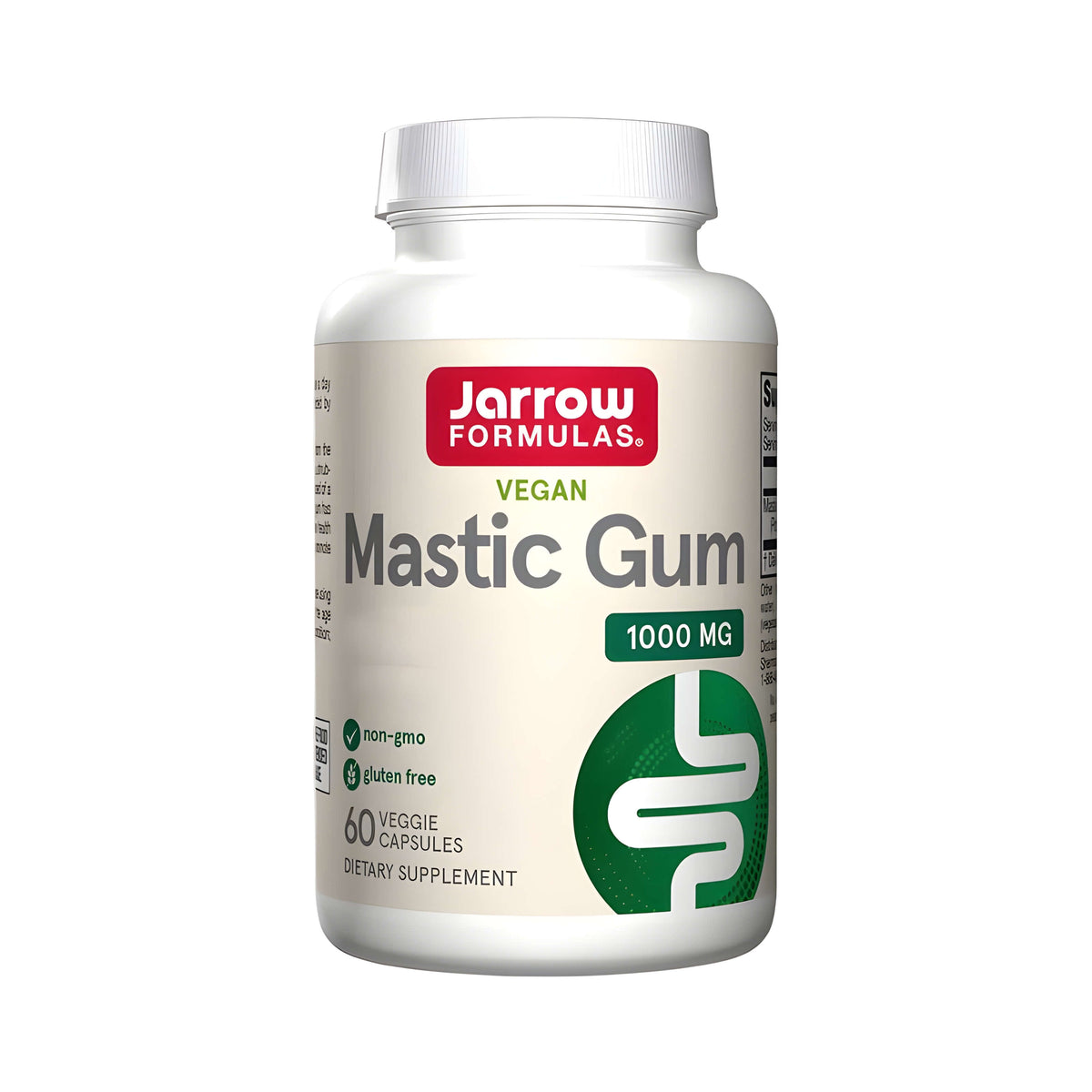 Jarrow Formulas Mastic Gum 1000 mg Kapseln mit reinem Mastixharz aus Pistacia lentiscus, Chios Mastiha Nahrungsergänzung, vegane Kapseln und mediterranes Naturharz für die tägliche Anwendung