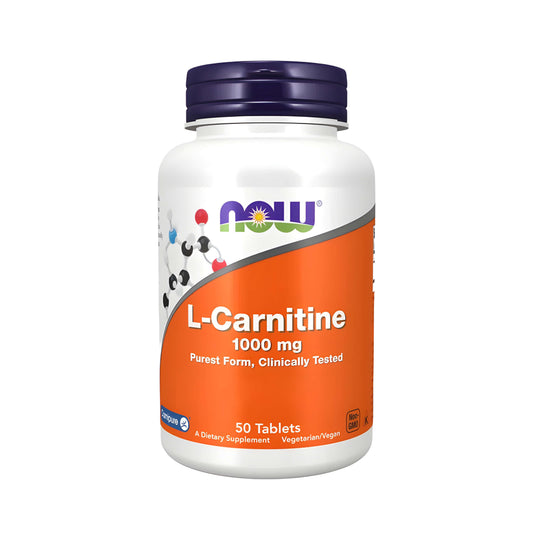 NOW Foods L-Carnitin 1000 mg Tabletten mit hochwertigem L-Carnitin als Aminosäuren-Supplement für Training, Sport und Fitness