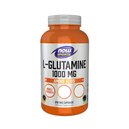 Premium L-Glutamin 1000 mg Kapseln von NOW Foods für Kraftsport, Ausdauersport, Bodybuilding und die tägliche Ernährung