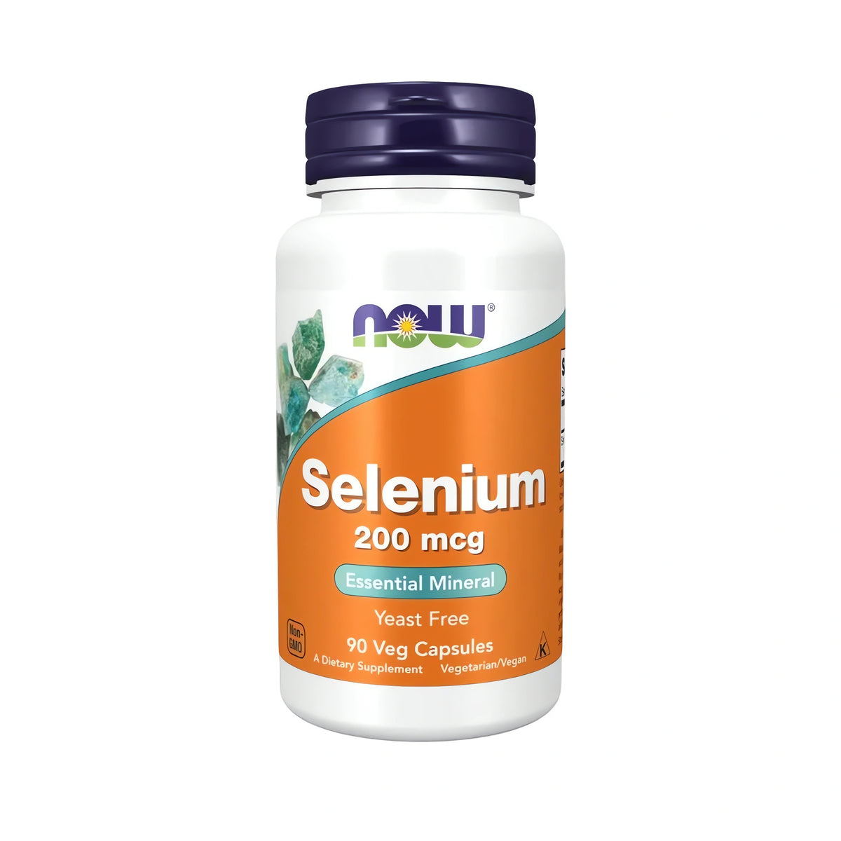 NOW Foods Selenium 200 mcg mit L-Selenomethionin, vegane Selen Kapseln für normale Schilddrüsenfunktion, Immunsystem, antioxidativen Zellschutz, Haare, Nägel und tägliche Selenversorgung.