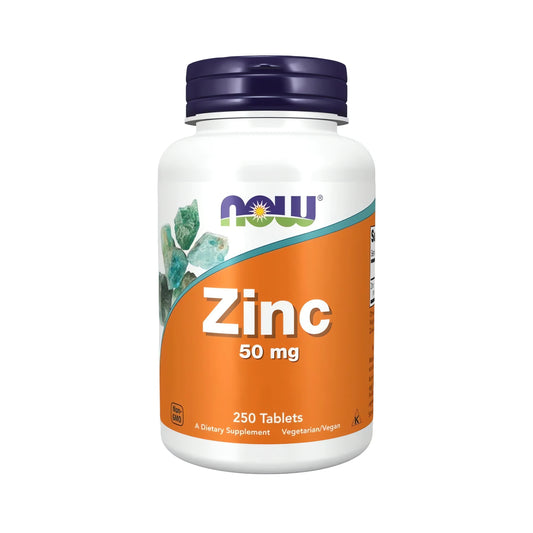 NOW Foods Zink 50 mg – Hochdosierte Zinkgluconat Tabletten für Immunsystem, Haut, Haare und Nägel