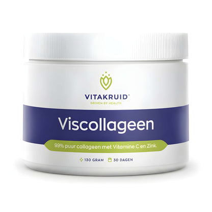 Vitakruid Pure Fish Collagen Powder mit hydrolysiertem Fischkollagen Typ I aus nachhaltig gefangenem norwegischem Kabeljau, Vitamin C und Zink – hochwertiges Kollagen Pulver für Haut, Haare, Nägel, Gelenke, Knochen, Knorpel, Bindegewebe und tägliche Kollagenversorgung.