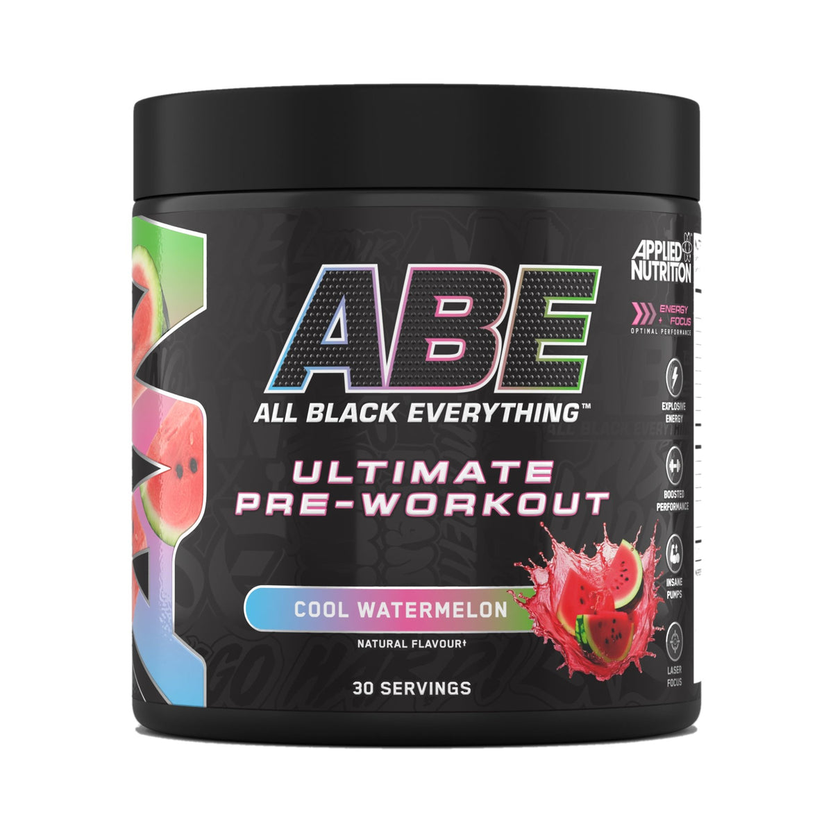 ABE Ultimate Pre-Workout Watermelon von Applied Nutrition – erfrischender Wassermelonen-Geschmack für den Energieschub im Gym