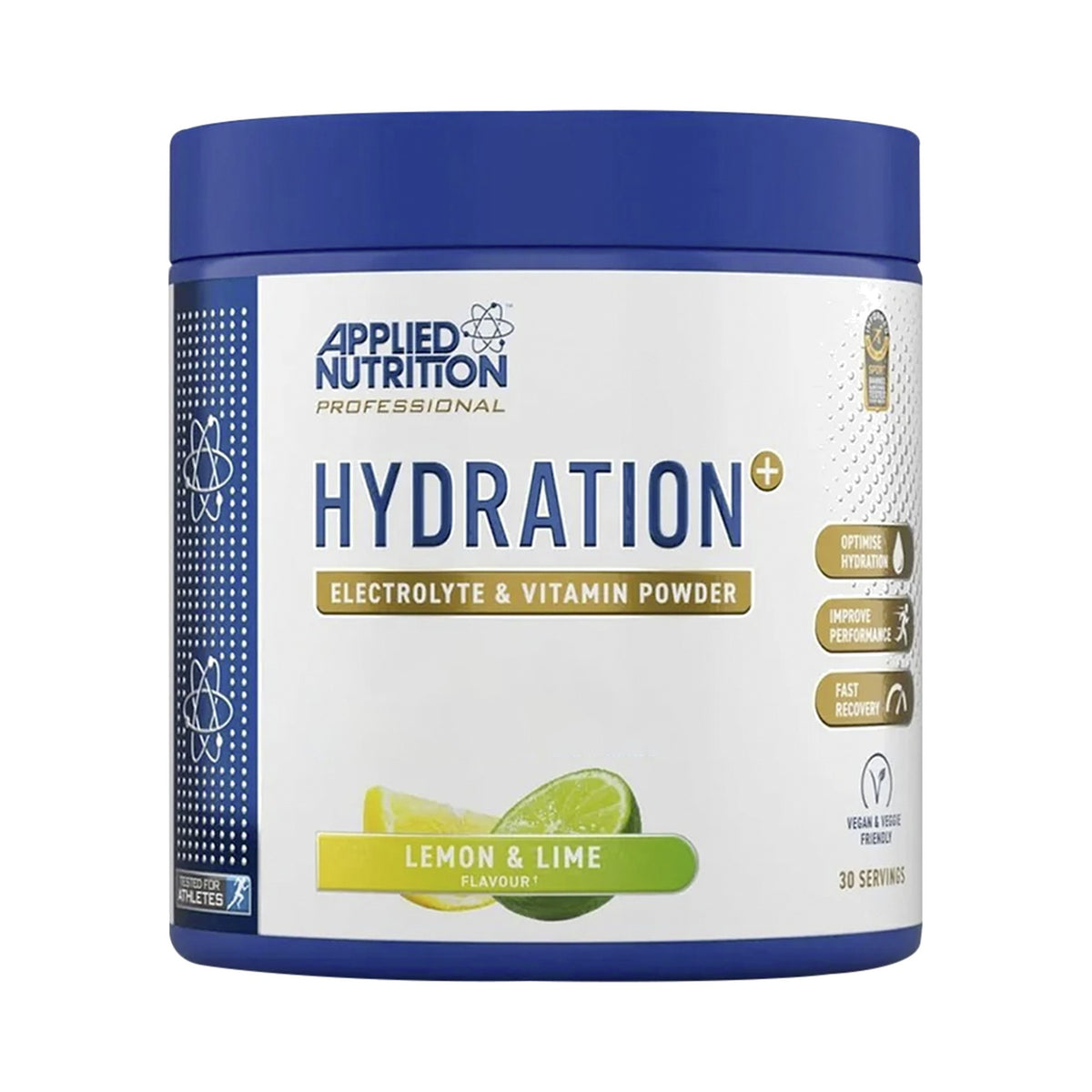 Applied Nutrition Hydration+ Lemon Lime – Elektrolyt- und Vitaminpulver mit Magnesium, Kalium und Vitamin C, 240 g Dose