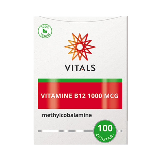 Vitals Vitamin B12 1000 mcg Methylcobalamin Faltschachtel