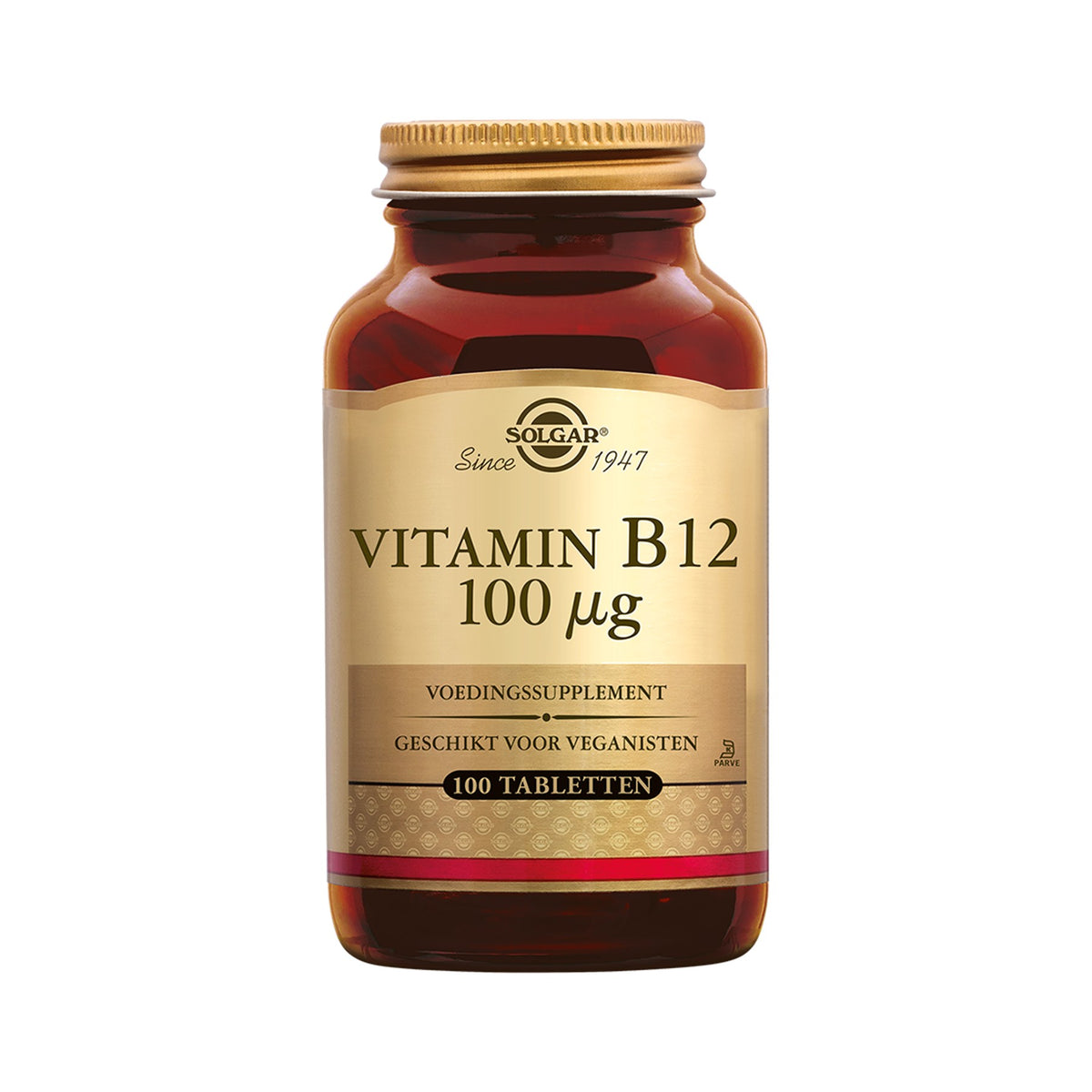 Solgar Vitamin B12 100 µg – Cyanocobalamin, vegan, koscher, 100 Tabletten