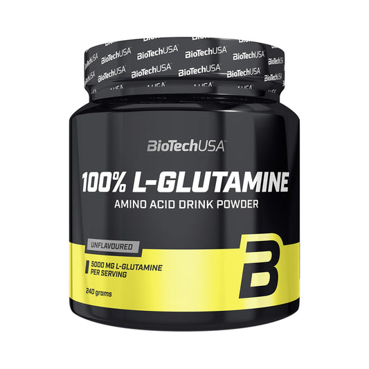 BioTechUSA 100% L-Glutamine Pulver 240 g – L-Glutamin Pulver als Nahrungsergänzung