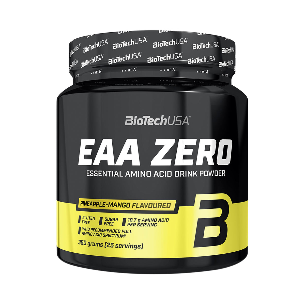 BioTechUSA EAA Zero 350 g Ananas-Mango – essentielle Aminosäuren mit L-Leucin, L-Glutamin, 25 Portionen