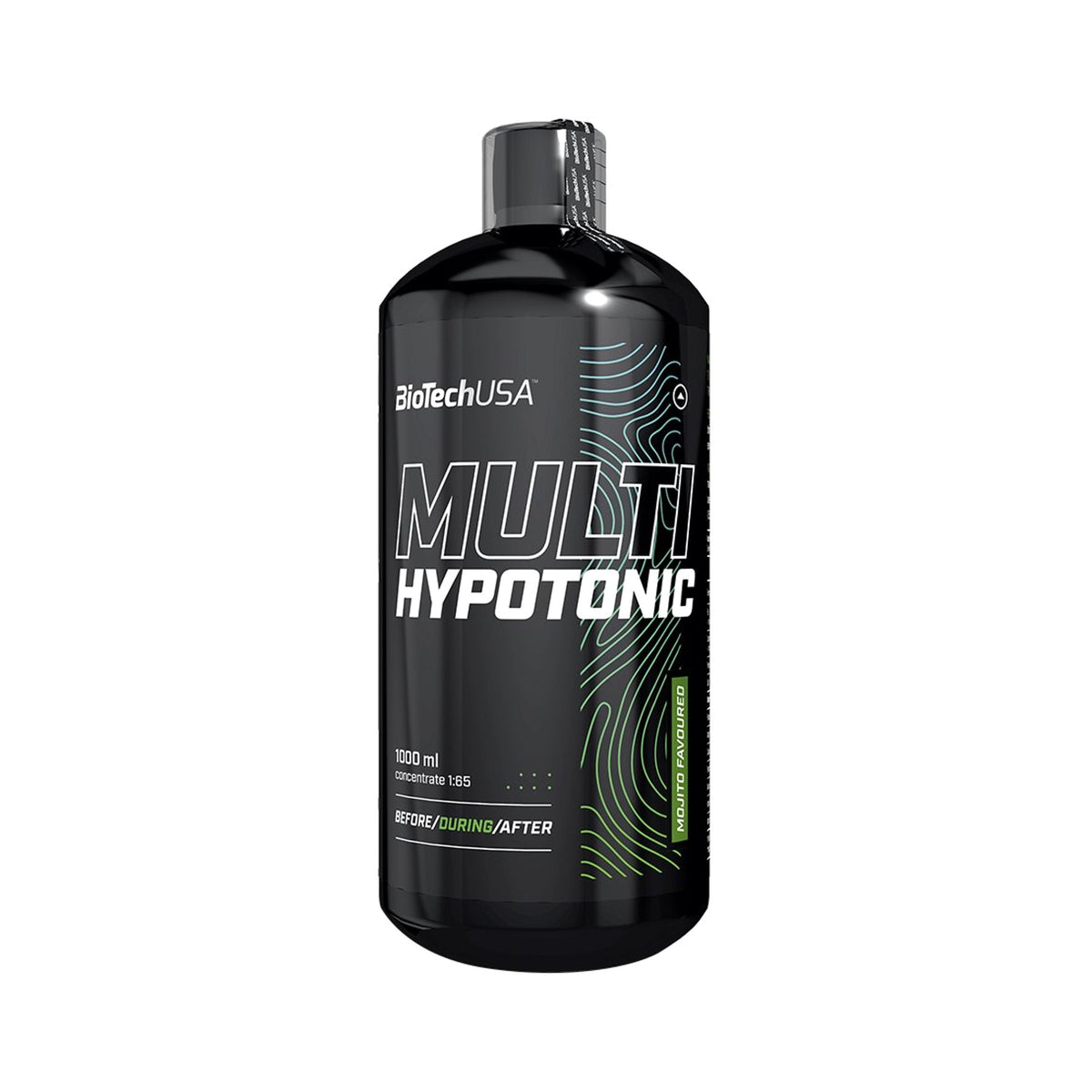 Nährwerttabelle und Zutatenliste des BioTechUSA Multi Hypotonic Drink Konzentrats für Sportler.