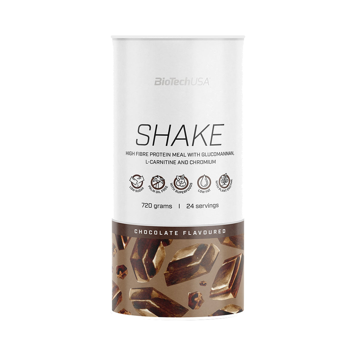 BioTechUSA Protein Shake 720 g Schokolade – Eiweiß Shake Pulver mit Whey Protein, Ballaststoffen und L-Carnitin