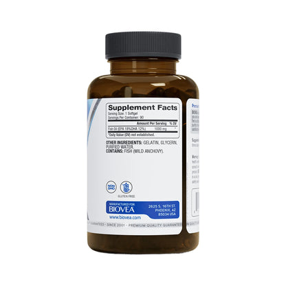 Omega-3 Fish Oil 1000 mg 90 Softgels – Biovea | EPA & DHA from Sardines & Anchovies