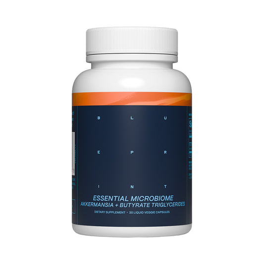 Blueprint Essential Microbiome – Akkermansia muciniphila (pasteurisiert) & Tributyrin – 30 Kapseln