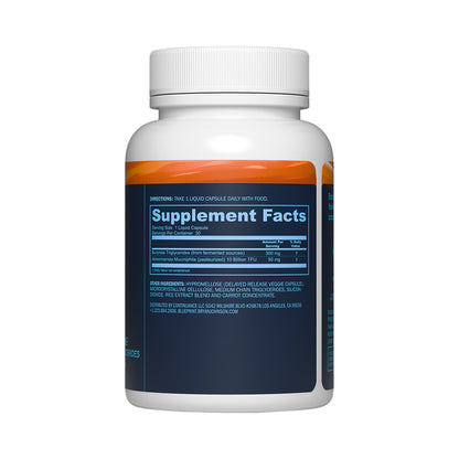 Blueprint Essential Microbiome – Akkermansia muciniphila (pasteurisiert) & Tributyrin – 30 Kapseln