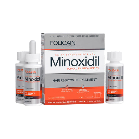 Foligain Minoxidil 5% Hair Regrowth Treatment for Men 180ml – Standard & Sensitive