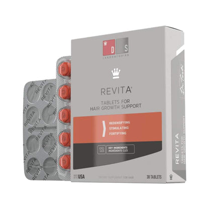 DS Laboratories Revita Haartabletten – Nahrungsergänzung mit Biotin, Zink & Melatonin für volles Haar, 30 Stk