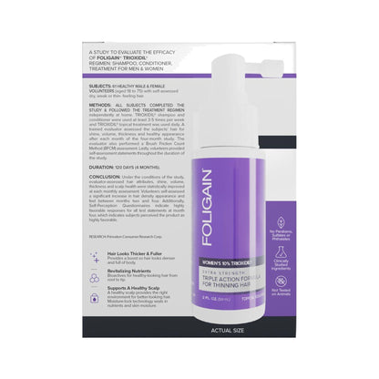 Foligain Lotion gegen Haarausfall für Frauen 59ml – Anti-Haarausfall Pflege mit Trioxidil