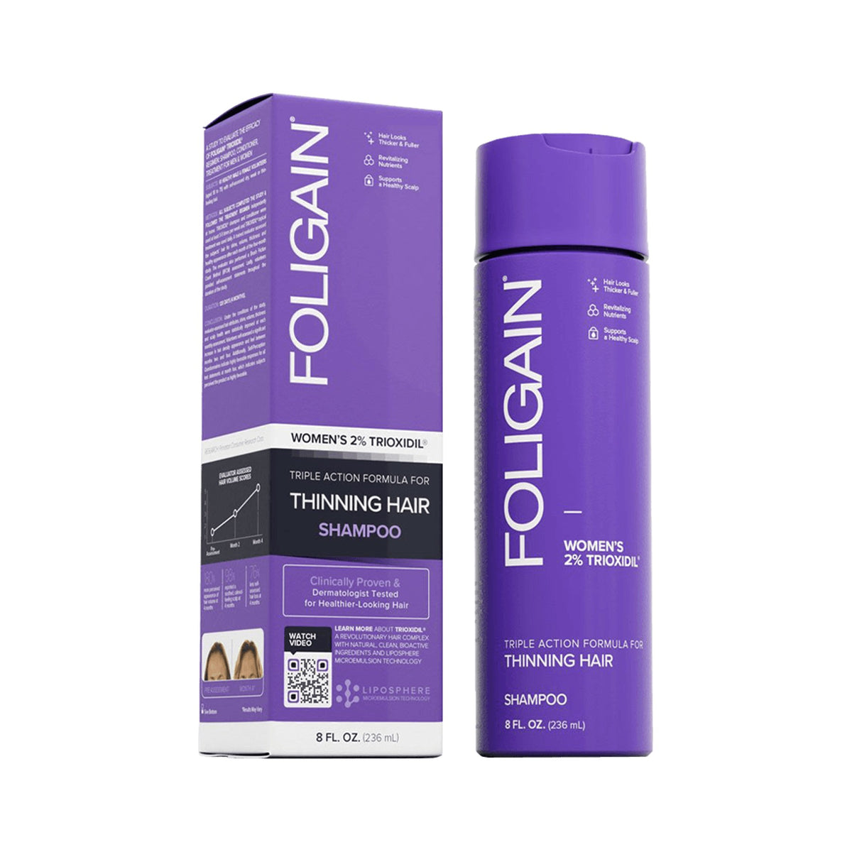 Foligain Anti-Hair Loss Shampoo for Women with 2% Trioxidil Complex
