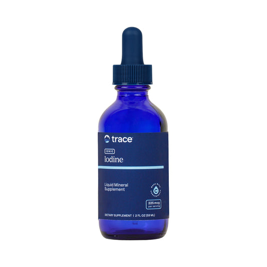 Trace Minerals Ionic Iodine – flüssiges Jod 225 mcg mit ConcenTrace – 59 ml