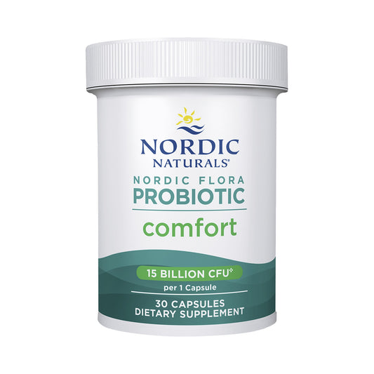 Nordic Naturals Nordic Flora Probiotic Comfort – 13 Stämme, 15 Mrd. KBE & FOS – 30 Kapseln