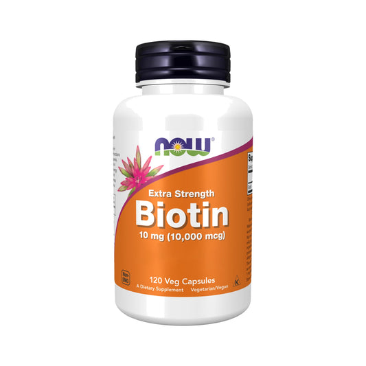 Biotin 10 mg (10.000 mcg) Extra Strong NOW Foods