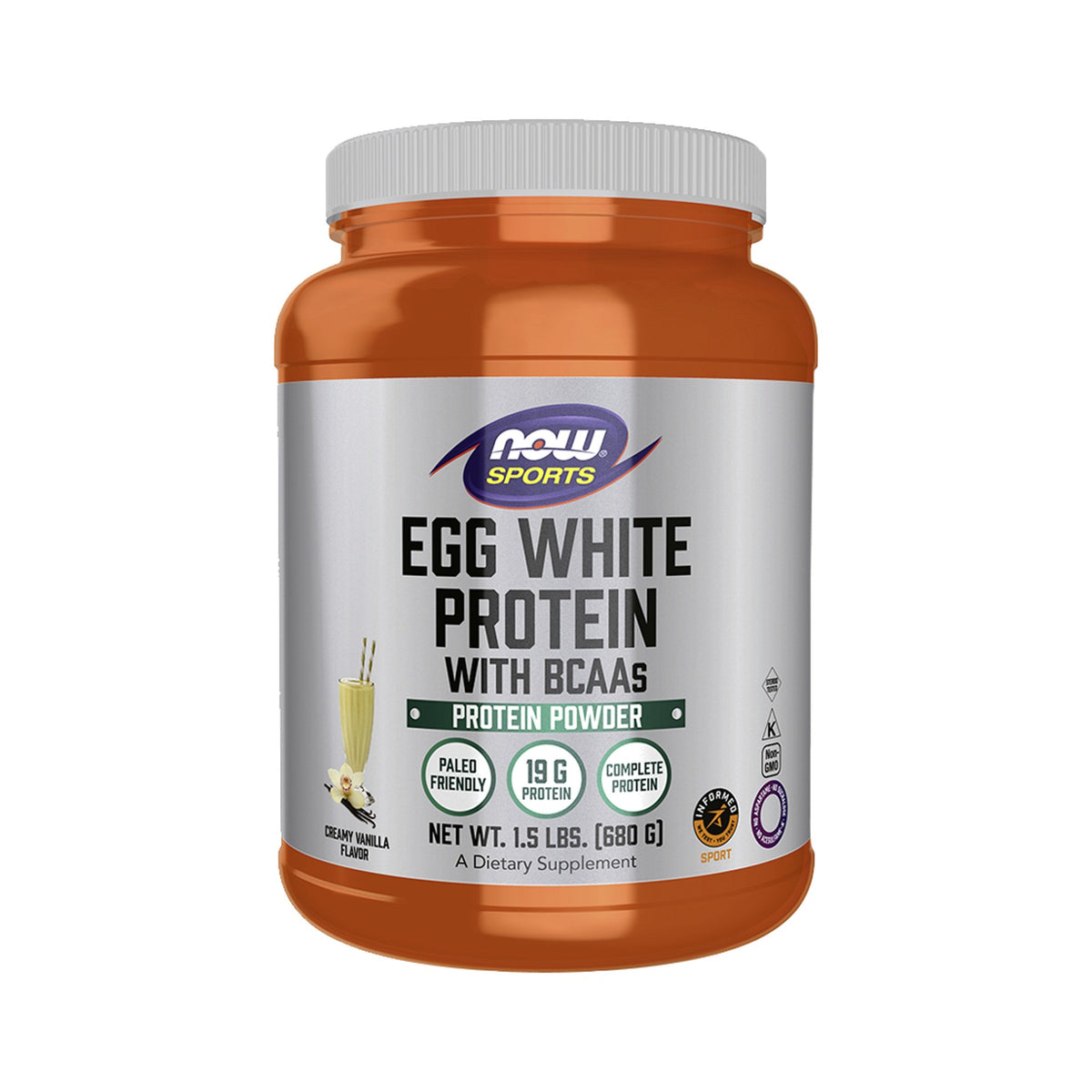 NOW Foods Egg Protein Creamy Vanilla Pulver