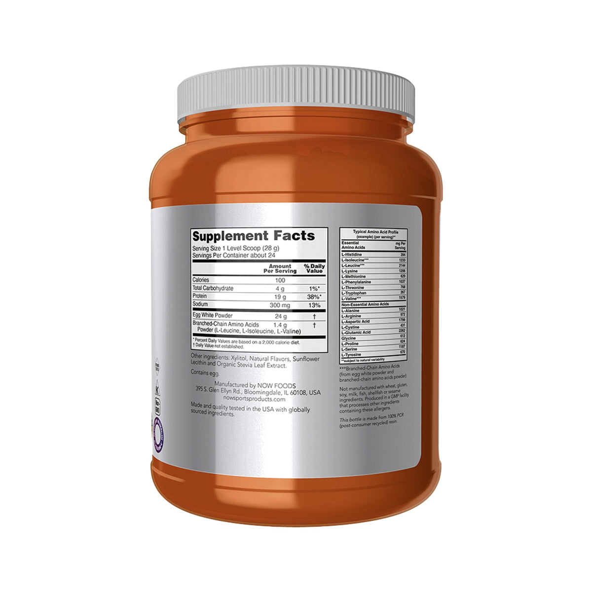 NOW Foods Egg Protein Creamy Vanilla Pulver