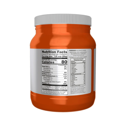 NOW Foods Egg White Protein Unflavored Powder – Egg White Protein