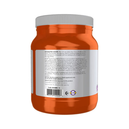 NOW Foods Egg White Protein Unflavored Powder – Egg White Protein