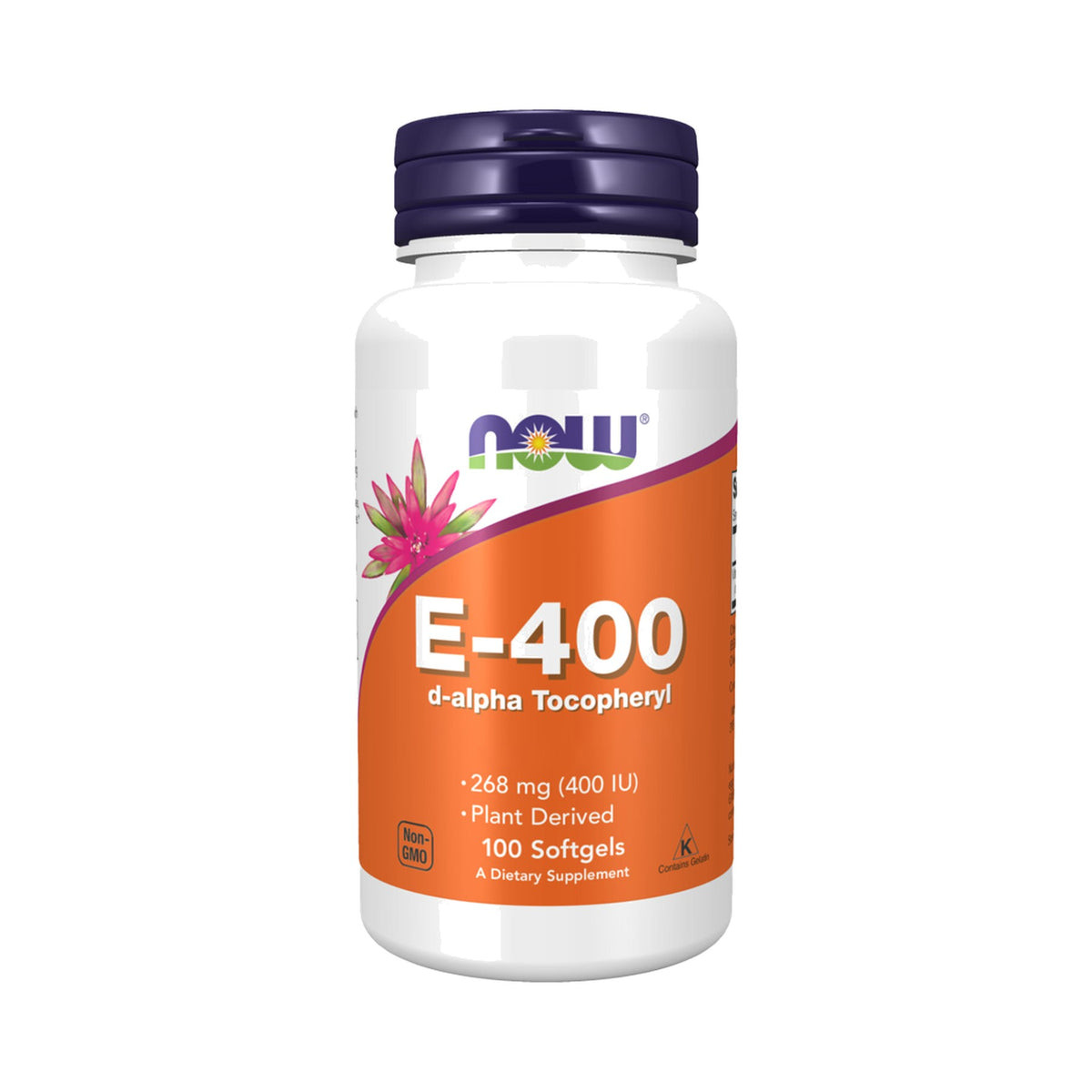 NOW Foods Vitamin E-400 d-Alpha-Tocopheryl 100 Softgels – Vitamin E Nahrungsergänzung von NOW Foods, Vitamin E 400 IE