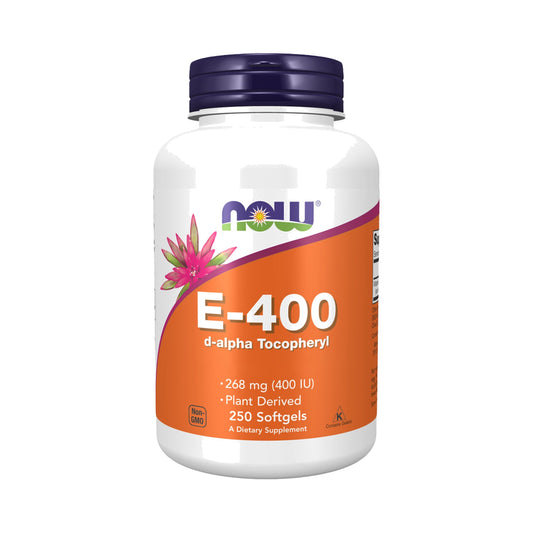 NOW Foods Vitamin E-400 d-Alpha-Tocopheryl 250 Softgels – Vitamin E Nahrungsergänzung von NOW Foods, Vitamin E 400 IE