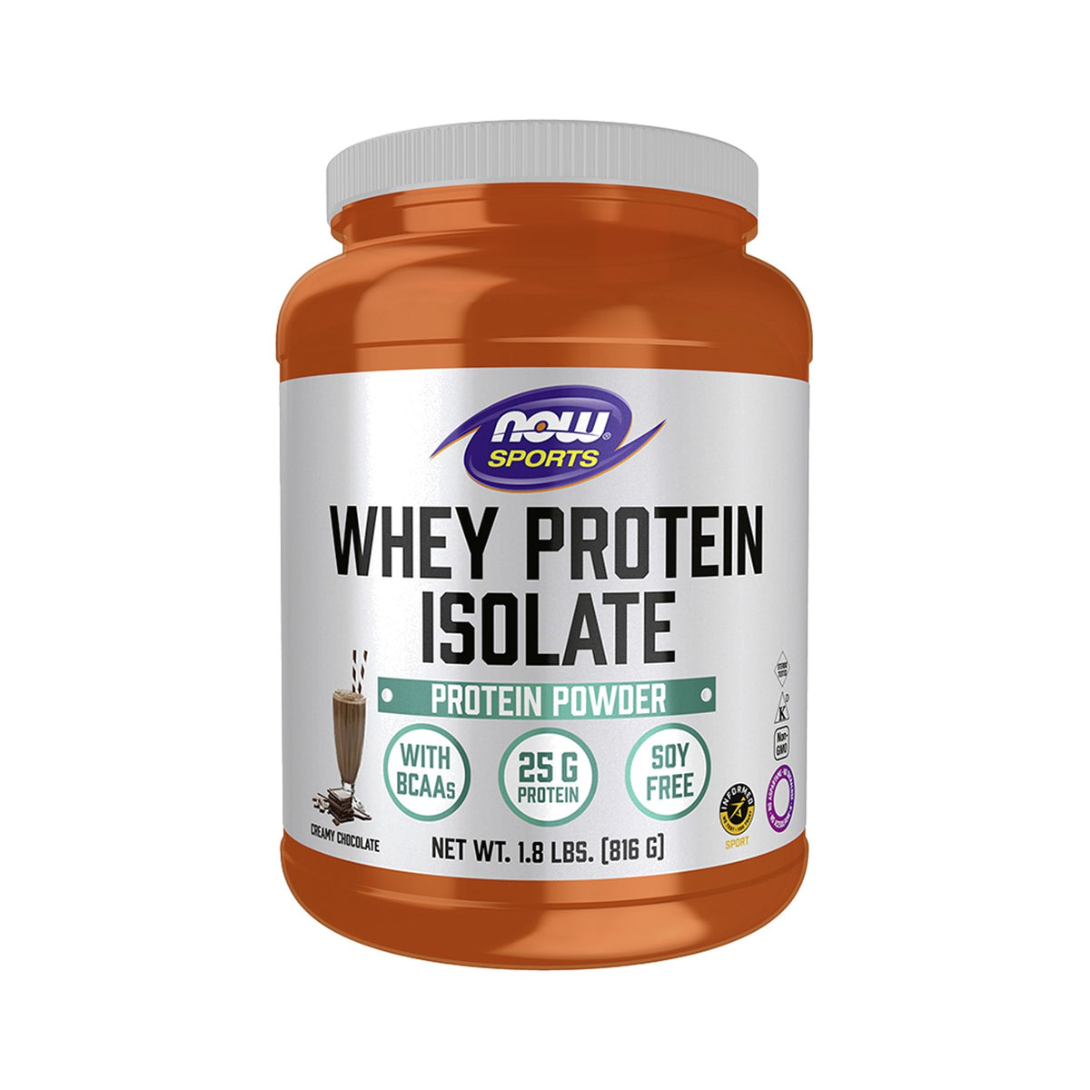 NOW Foods Whey Protein Isolate Creamy Chocolate Pulver
