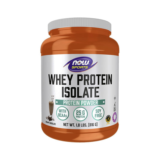 NOW Foods Whey Protein Isolate Creamy Chocolate Powder