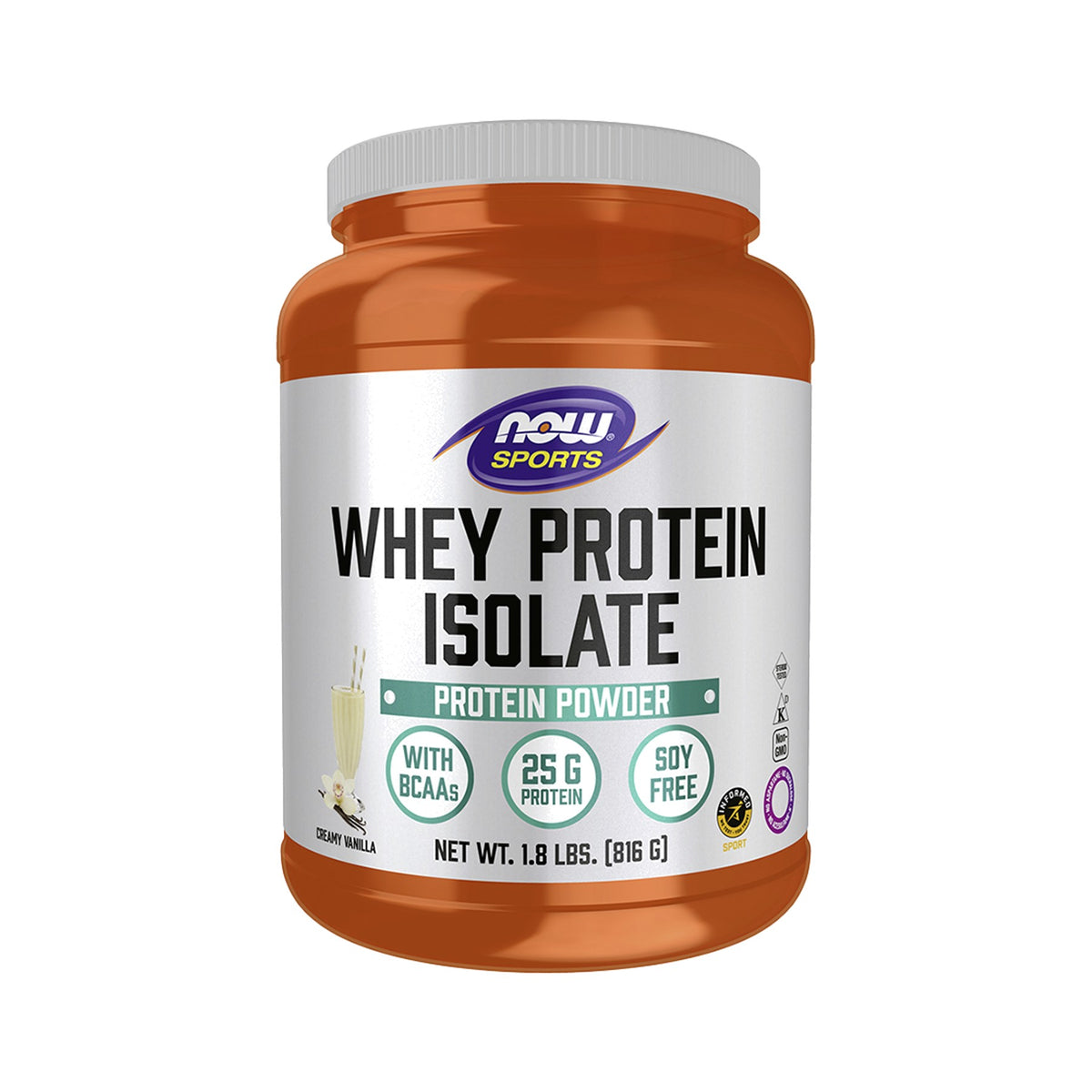 NOW Foods Whey Protein Isolate Creamy Vanilla Powder