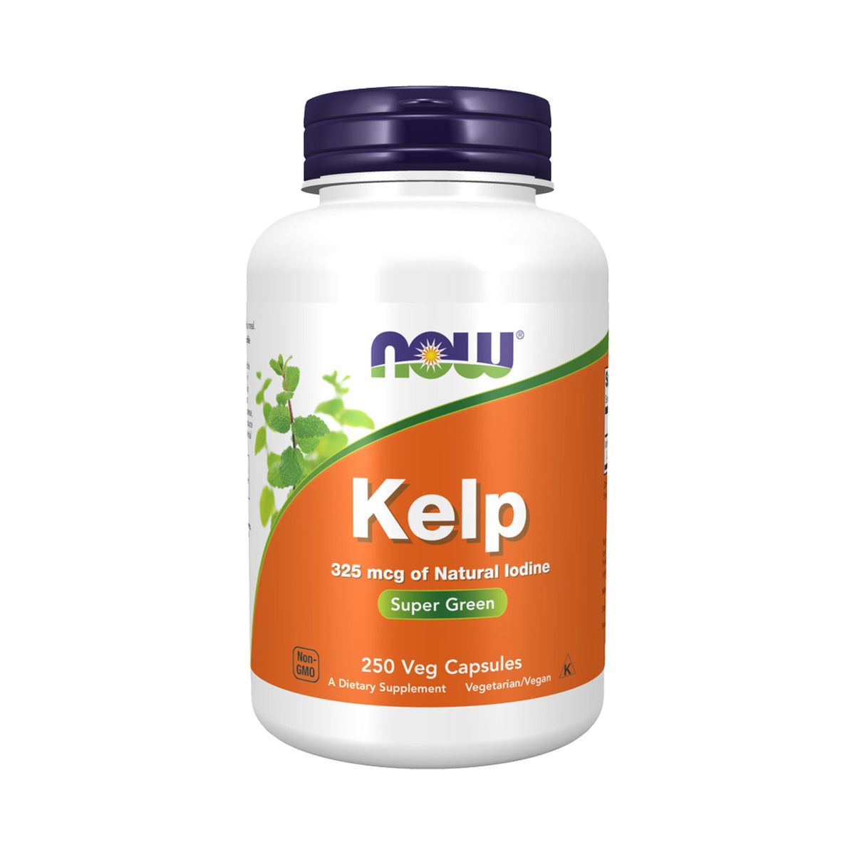NOW Foods Kelp 325 mcg – Jod aus Bio-Kelp – 250 vegane Kapseln