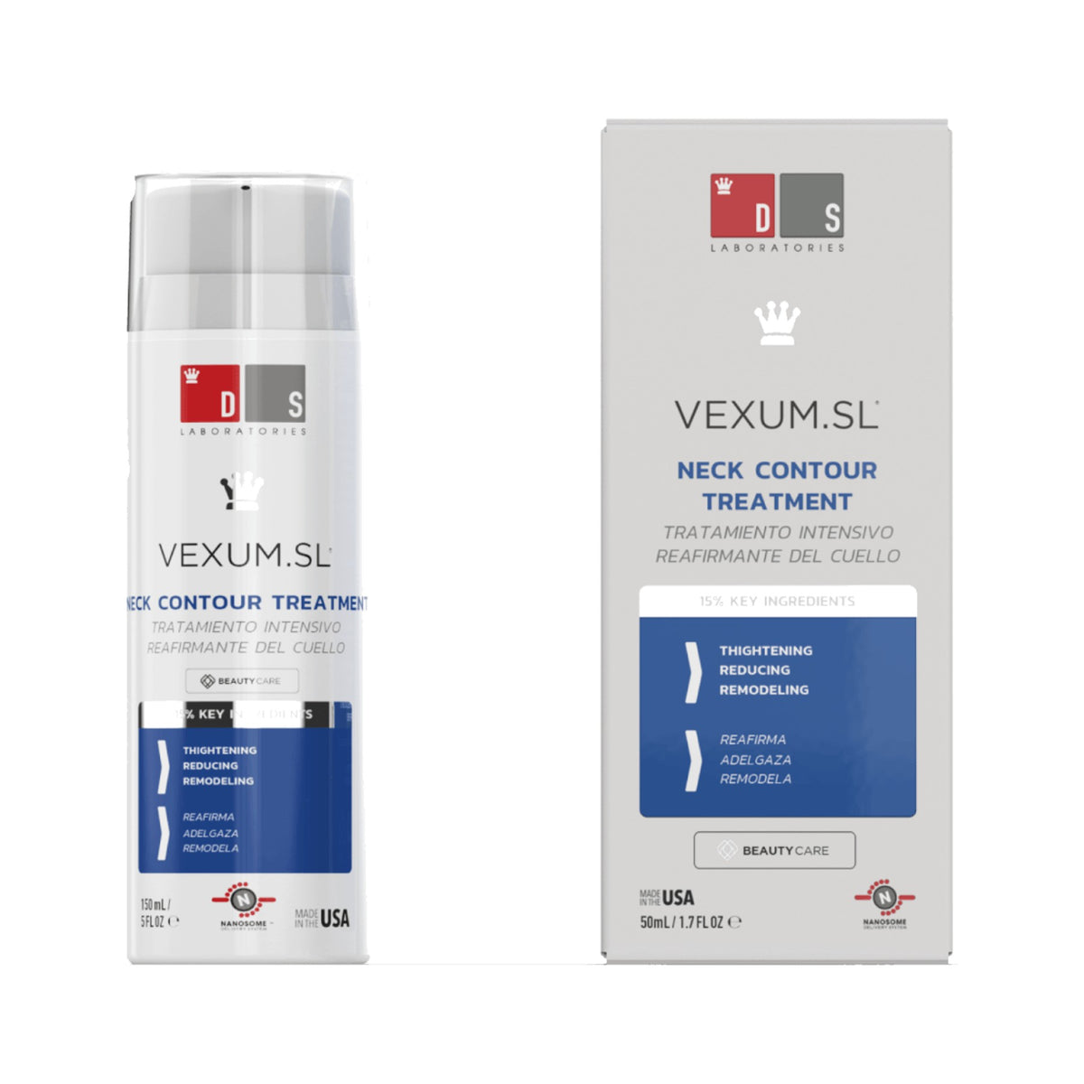 DS Laboratories Vexum SL – Double chin gel for a firmer neck contour with glaucine