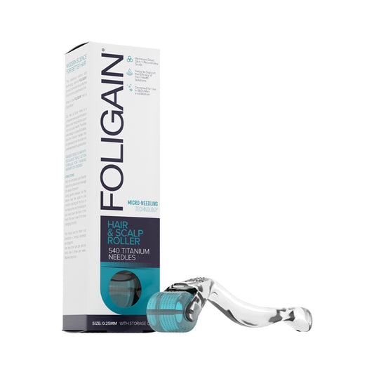Foligain Dermaroller 540 Titanium Needles 0.25mm – Scalp Microneedling